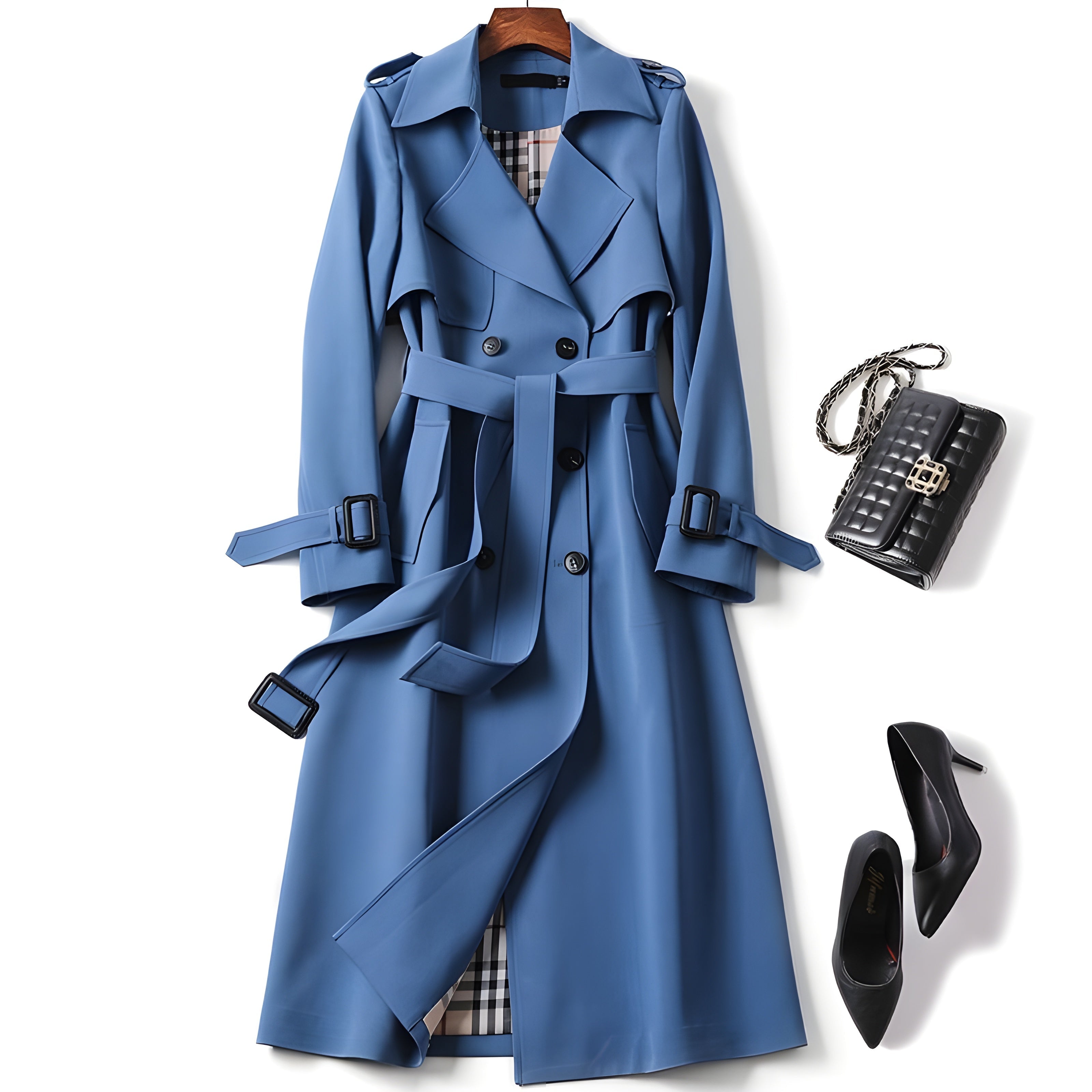 Women’s Double-Breasted Trench Coat