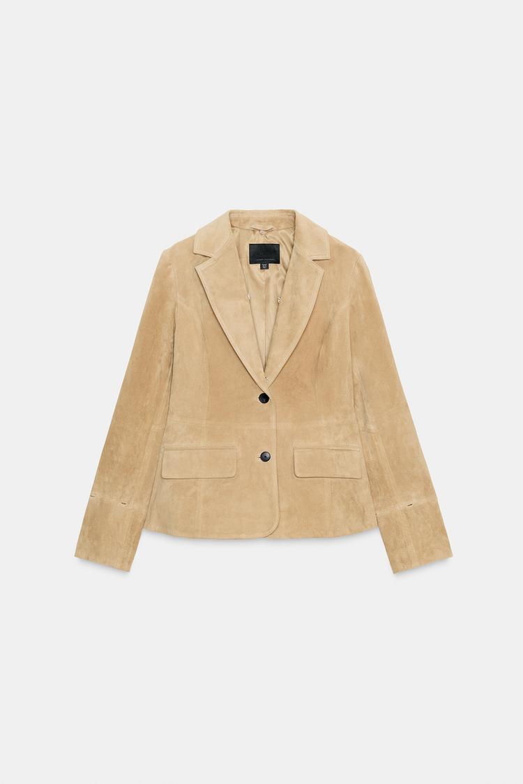 SUEDE LEATHER BLAZER
