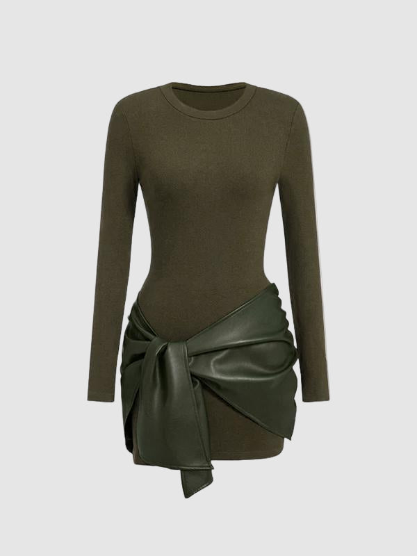 Long Sleeve Mini Dress Set