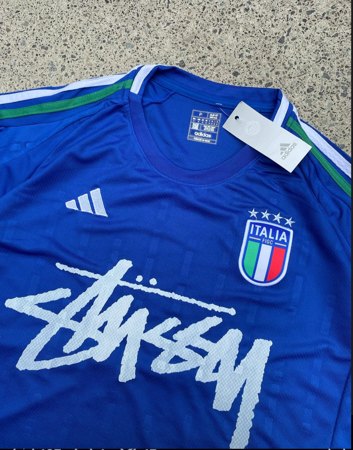 STÜSSY X “ITALY” JERSEY -  BLUE ( JUNIOR SIZE)