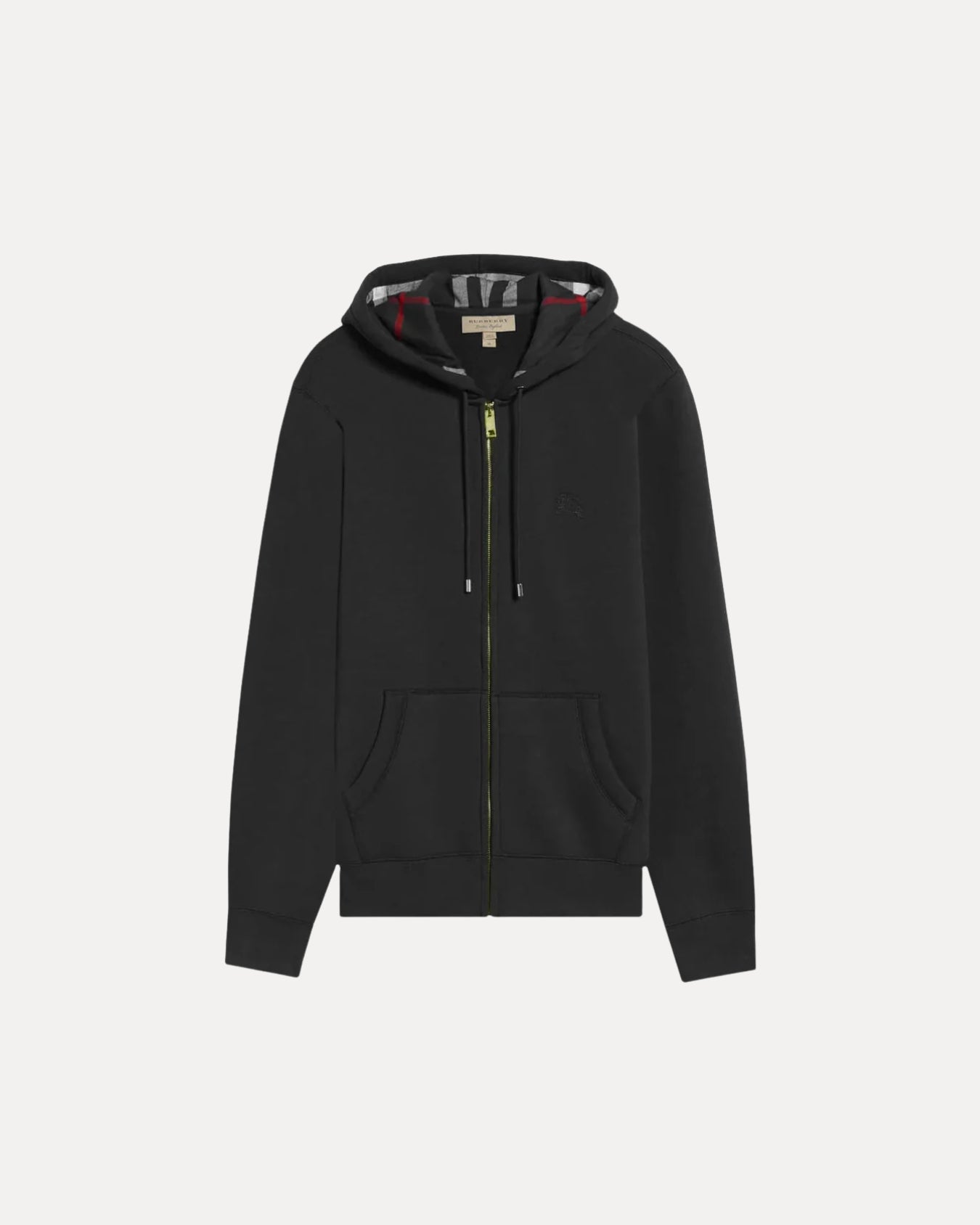 Hoodie à zip à carreaux