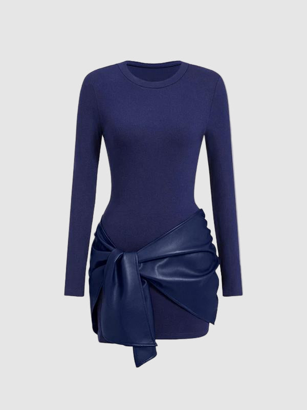 Long Sleeve Mini Dress Set