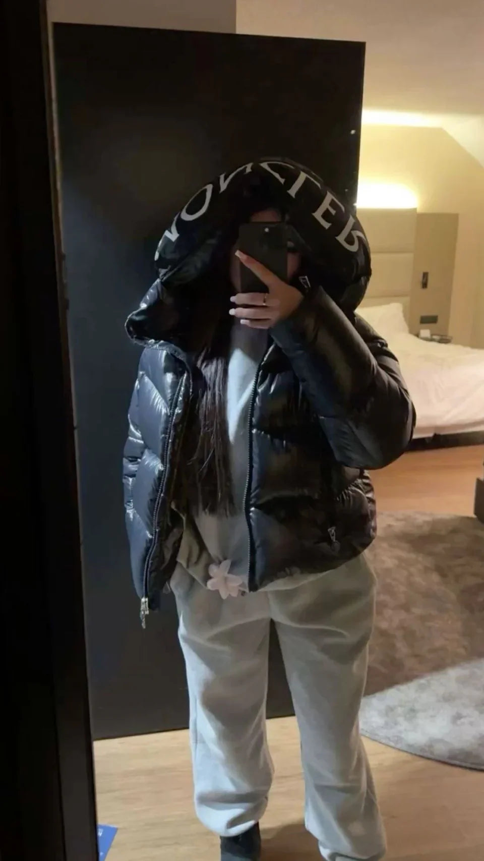 Moncler Women's Black Letter Jacket