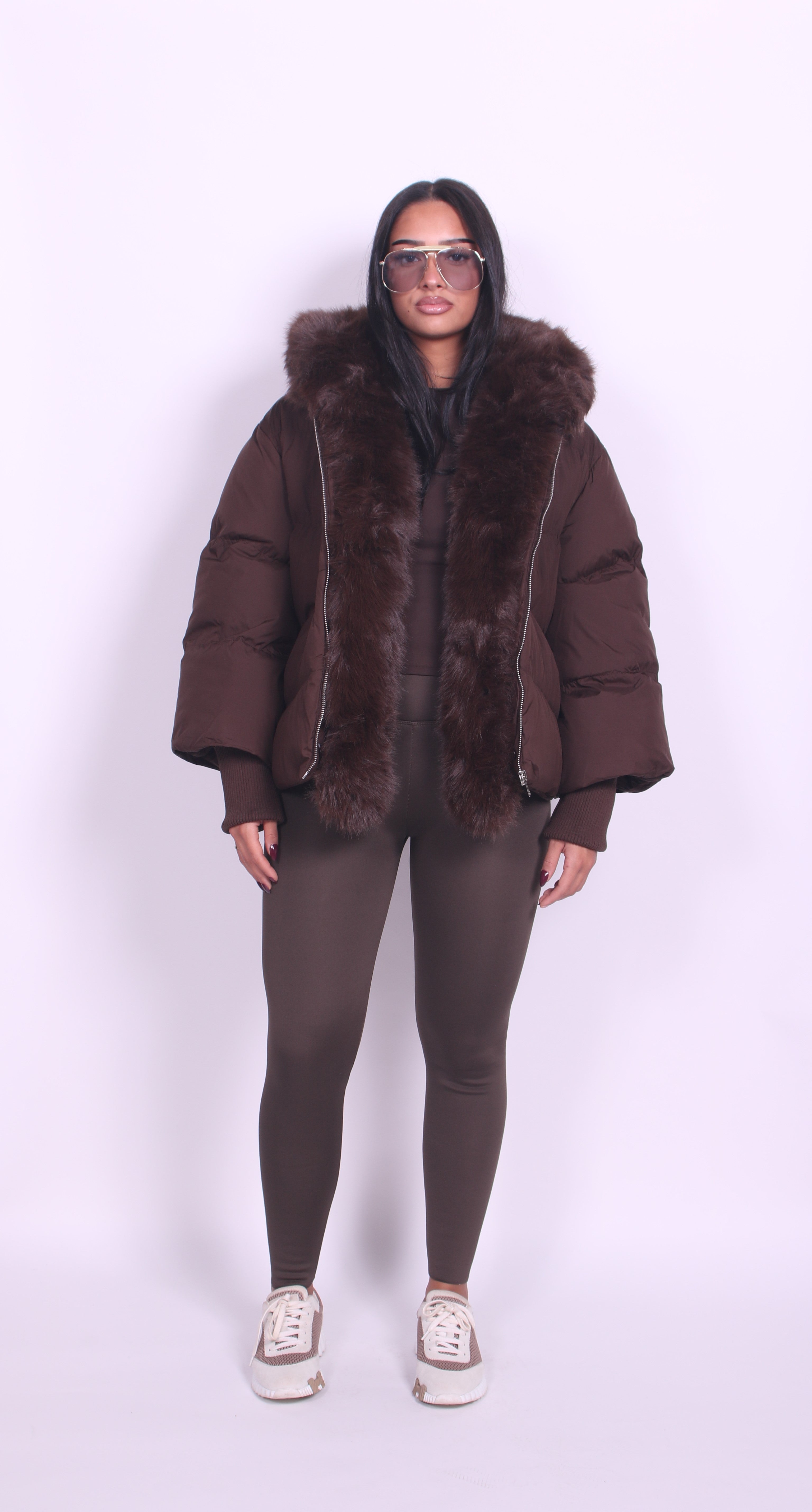 Luna puffer Brown
