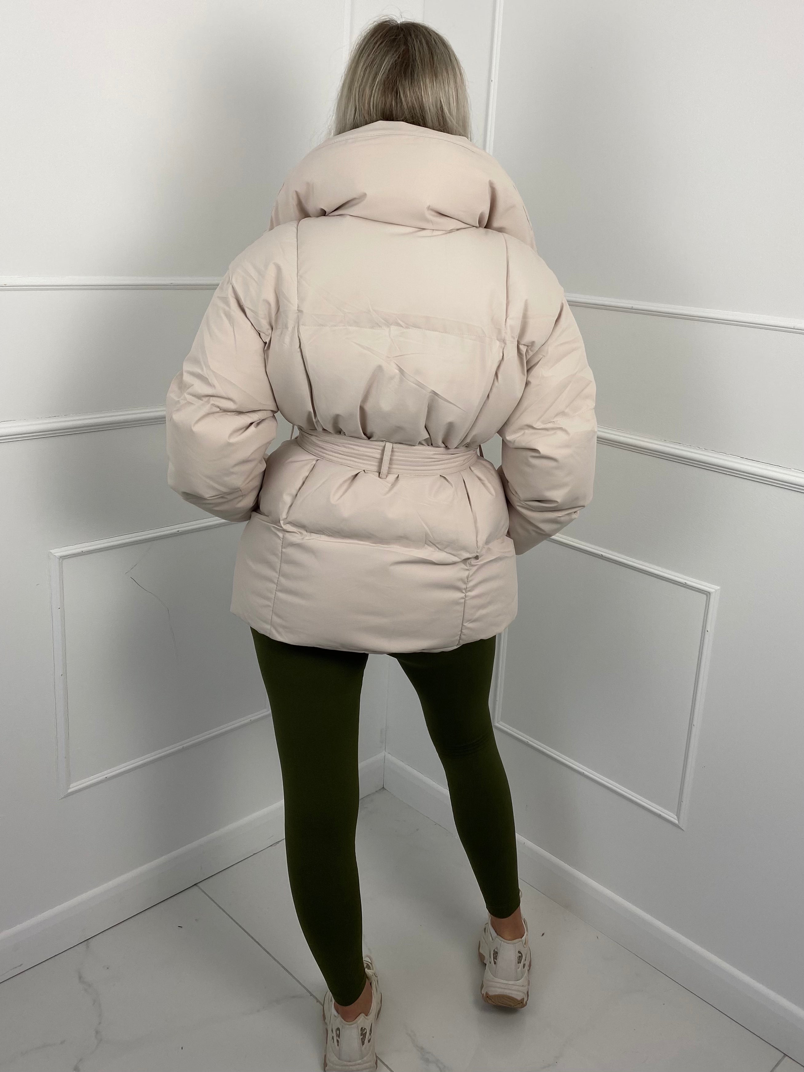 Karly Short Belted Puffer Jacket