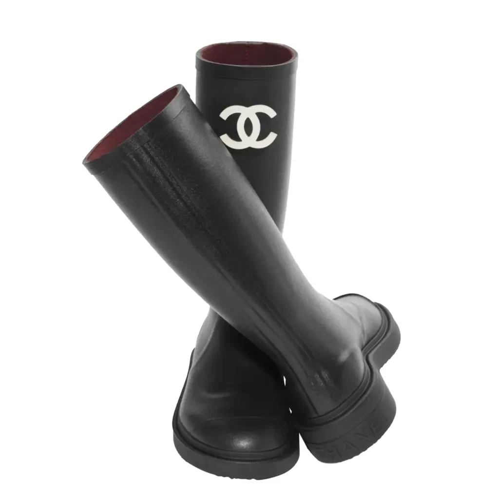Chanel raint boots