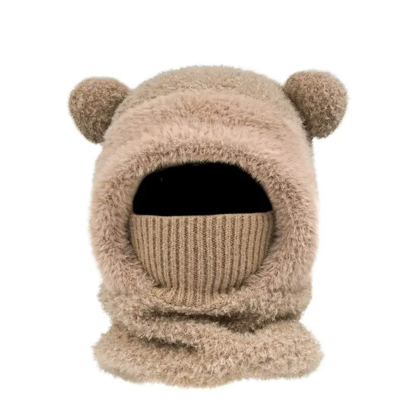 Stylish and Cute Bear-Ear Design Windproof Hat