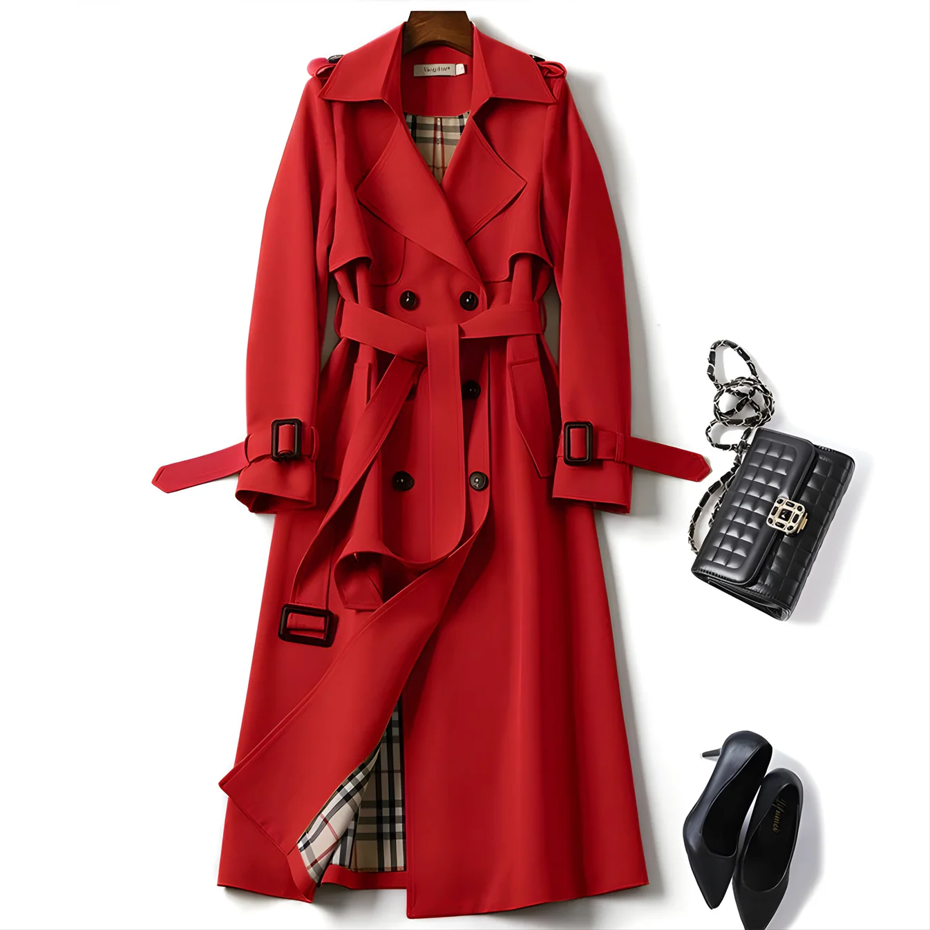 Women’s Double-Breasted Trench Coat